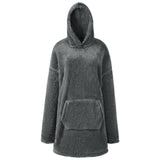 Oversized Cosy Warm Wearable Blanket Hoodie with Front Pocket, CC062421