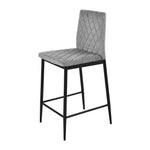 2PCS Velvet Upholstered Bar Stools, FD240012 (Ver.2)