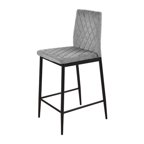 2PCS Velvet Upholstered Bar Stools, FD240012 (Ver.2)