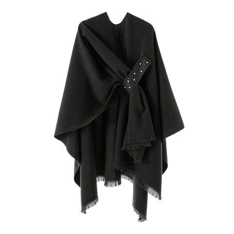 Oversized Plain Shawl Wrap, CA290113