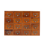 Vintage-Apothekerschrank aus Kiefernholz mit 16 Schubladen und Etikettenhaltern, HM070356 (DE)