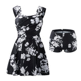 One-piece Floral Swimdress with Shorts, CC061596 (Ver.2)