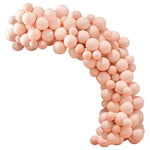 Macaron Peach Latex Balloons with Balloon Chain & Glue Dots, SC0610