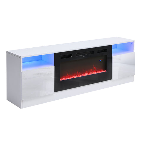 Recessed Electric Fireplace TV Stand with Remote Control, ZH1711PM1353