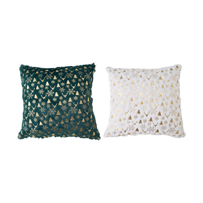 Pack of 2 Single Sided Christmas Themed Throw Pillows with Inserts, HT390601 (Ver.2)