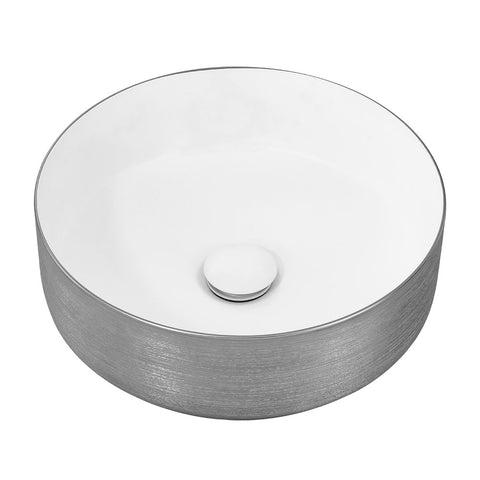 Round Ceramic Countertop Washbasin Vessel Sink, MB150031 (VER.2)