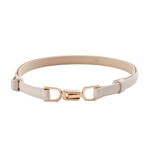 Adjustable Skinny PU Leather Belt, DQ0059