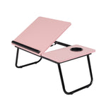Folding Angle Adjustable Laptop Bed Table with Cup Slot, SC1187