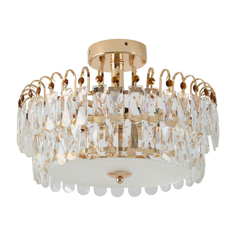 Semi Flush Mount Crystal Ceiling Light, LI040088