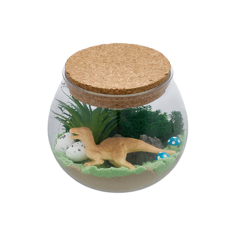 Dinosaur Terrarium Kit for Kids with Colour-Changing LED Light & Remote, TE380038