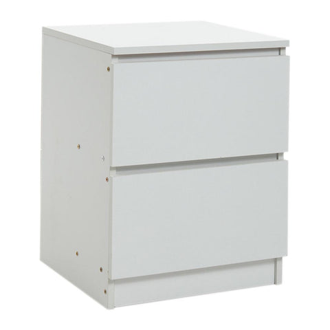 Wooden Nightstand Bedside Table with 2 Drawers, SC2170
