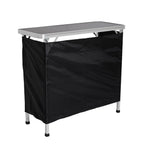 2-tier Portable Aluminum Alloy Bar Table, CH0006