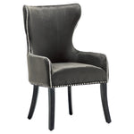 Livingandhome Vintage Velvet Upholstered Studded Dining Chair, JM1493