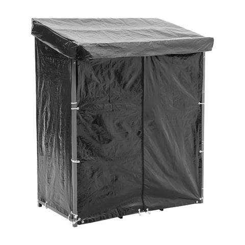 Metal Firewood Log Rack with Waterproof Cover, PM1291