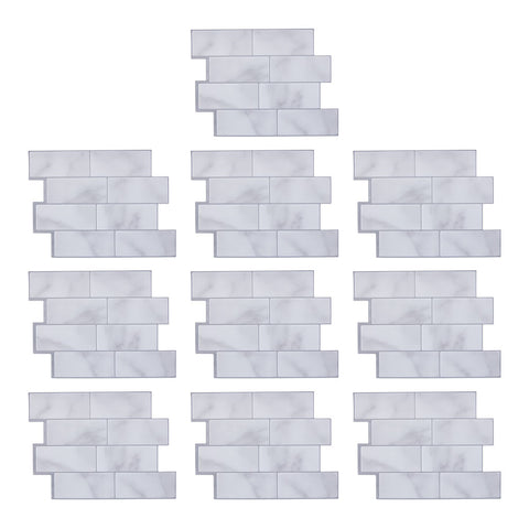 10Pcs Self-Adhesive Wall Tile Stickers, HF070031 (Ver.2)