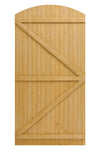 Livingandhome Semi Braced Arch Top Strong Wooden Garden Gate, LG1218