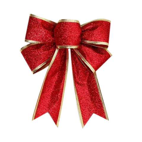 10Pcs Christmas Bows Ribbon Bowknot Christmas Tree Ornaments, SP1853
