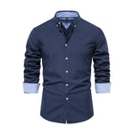 Casual Button-Down Shirt with Turn-Down Collar, MN0051