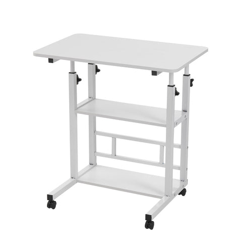 Height Adjustable Mobile Table Overbed Desk with Wheels, SC2099