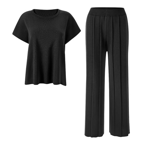 2-Piece Casual Outfits Knitted Lounge Set, CC060542 (Ver.2)
