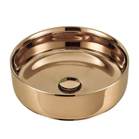 Round Ceramic Countertop Washbasin Vessel Sink, MB150035 (VER.2)