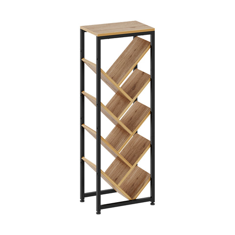 Wooden Bookcase Storage Shelf Organiser Unit with Cabinet, FO250092
