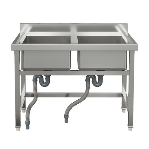 Stainless Steel 2-Compartment Commercial Sink, AI1576