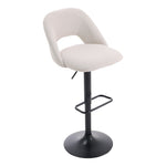 Livingandhome 2 Set Linen Counter Swivel Height Breakfast Bar Stools, FA0317