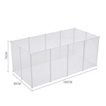 12 Panels Portable Clear Pet Playpen Fence for Outdoor and Indoor Use, CT0647 (Ver.2)