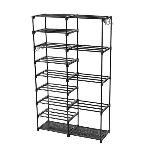 9-Tier Large Open-Style Shoe Rack, LY0143