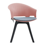 Set of 4 Dining Chairs with Padded Seat & 360°Swivel, ZH1363