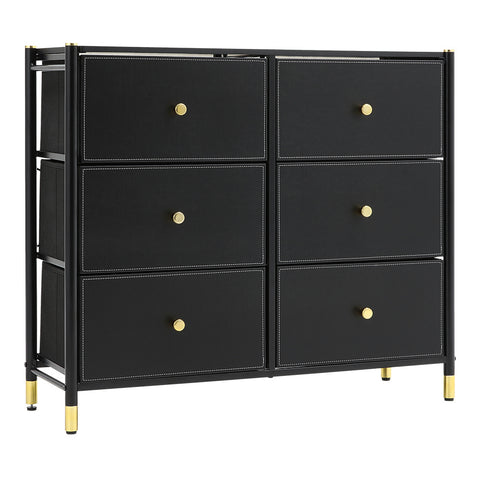 Livingandhome 6-Drawer Plastic Storage Cabinet, XY0421