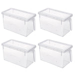 4 Teilig Rechteckige Frischhaltedosen mit Griff, HS080005 (DE)