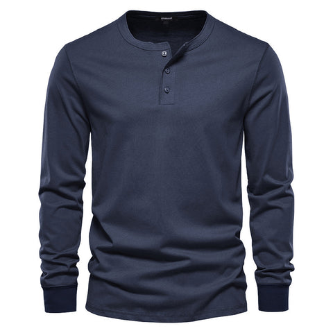 Long-Sleeved Henley T-Shirt, CC290319