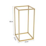 Metal Rectangular Flower Stand Pedestal Wedding Party Ornament, SC0574