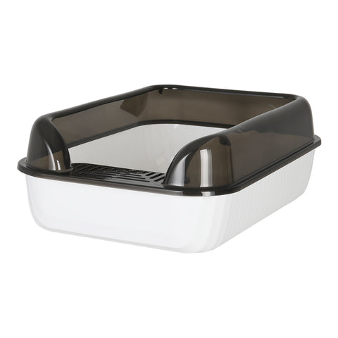 Offene rechteckige Katzentoilette aus PP-Material, PC080037 (DE)