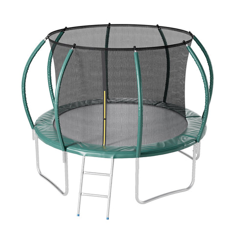 12FT Outdoor Enclosure Trampoline with Ladder, DM0796DM0797