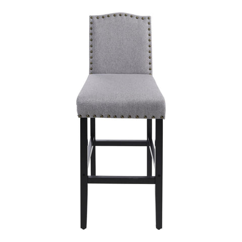 Livingandhome 2Pcs Linen Kitchen Counter Bar Stools, ZH1537