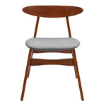Livingandhome Wooden Frame Linen Chair for Dining Room, ZH1346