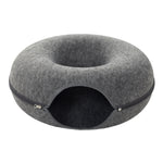 Pets Mood Round Felt Cat Tunnel Bed, Cave Bed for Small Pets, WF0173