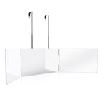 3-way foldable Makeup Mirror with Telescoping Hooks, CT0482