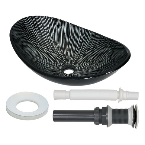 Tempered Glass Countertop Washbasin Vessel Sink, MB150051