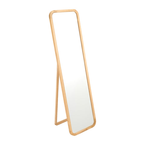 Wooden Frame Full Length Mirror with Stand, FB570002