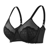French Style Lace Unpadded Underwired Bra with Adjustable Shoulder Straps, CC062313