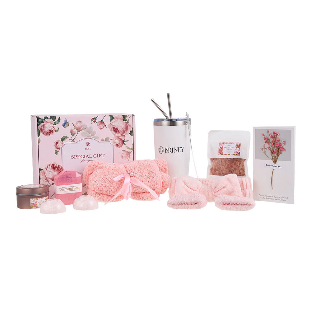 Rose-Scented Spa Bath Gift Set, BW350005 (Ver.2) – EVER STRONG