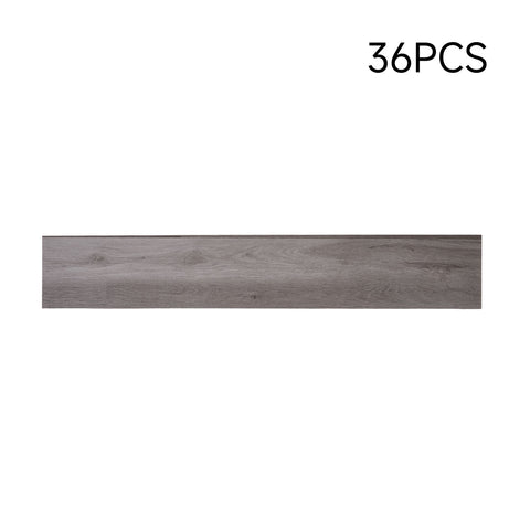 36Pcs Wood-Grain PVC Self-Adhesive Plank Flooring Set, MD040183