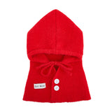 2-In-1 Adjustable Knitted Balaclava Hooded Scarf Winter Hat, CA060036