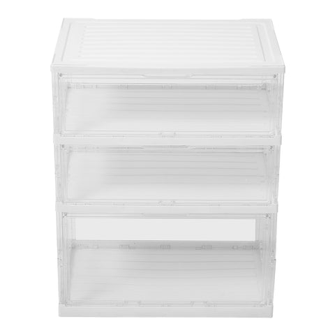 3-Tier Foldable Storage Box with Magnetic Doors, SW1017 (Ver.2)