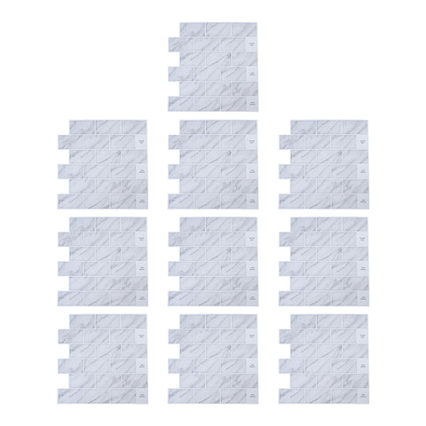 10 PCS Peel and Stick Marble Wall Tile Stickers, SW1116