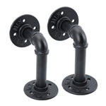2-Pack Industrial-Style L-Shaped Pipe Shelf Brackets, SP1563 (Ver.2)